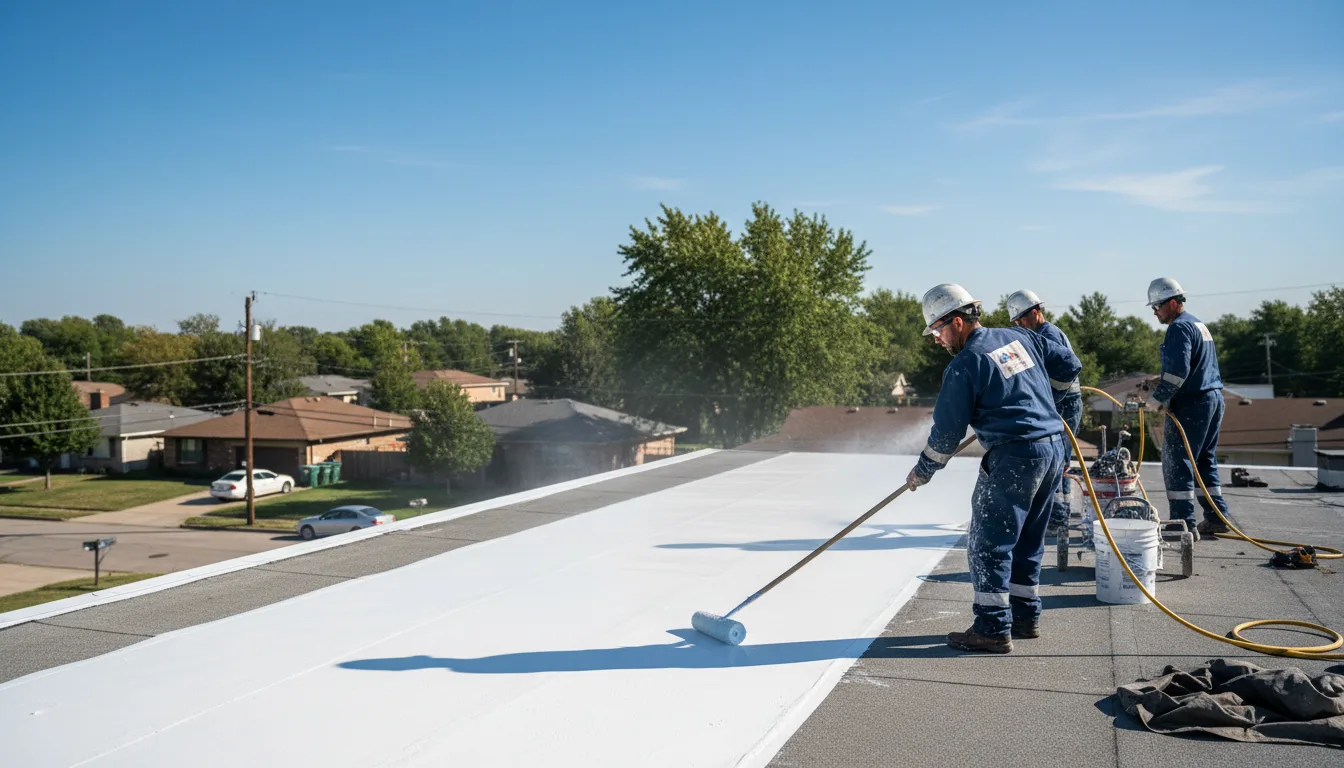 Commercial roof coating in Glendale, CA near me